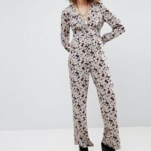 Free People Jumpsuit Multicolor Almond Combo
